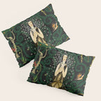 1921 Classical Masterpiece 'Flowers and Flames' by Kay Nielsen Pillow Sham Gallery Image 3