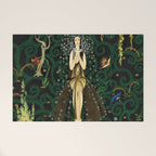 1921 Classical Masterpiece 'Flowers and Flames' by Kay Nielsen Welcome Mat Gallery Image 1