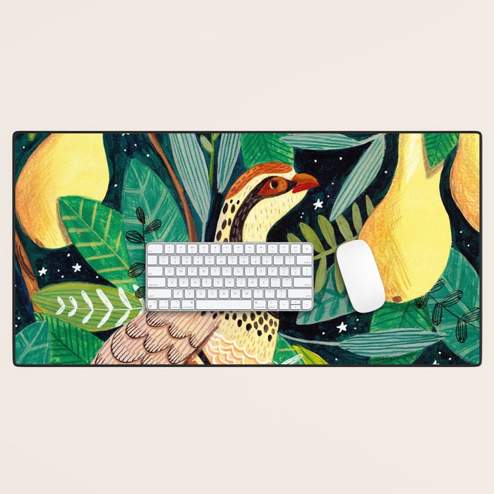 Partridge in a pear tree Desk Mat Gallery Image 1