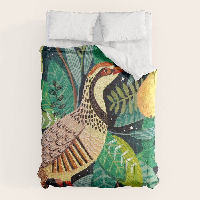 Partridge in a pear tree Comforter Gallery Image 6