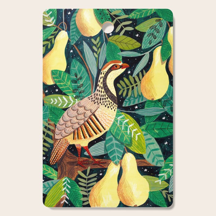 Partridge in a pear tree Cutting Board Gallery Image 1