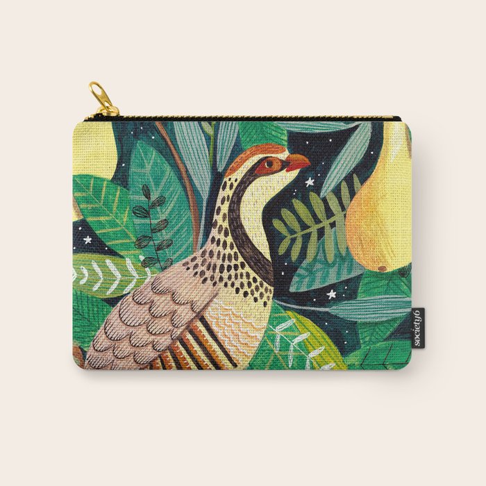 Partridge in a pear tree Carry All Pouch Gallery Image 1