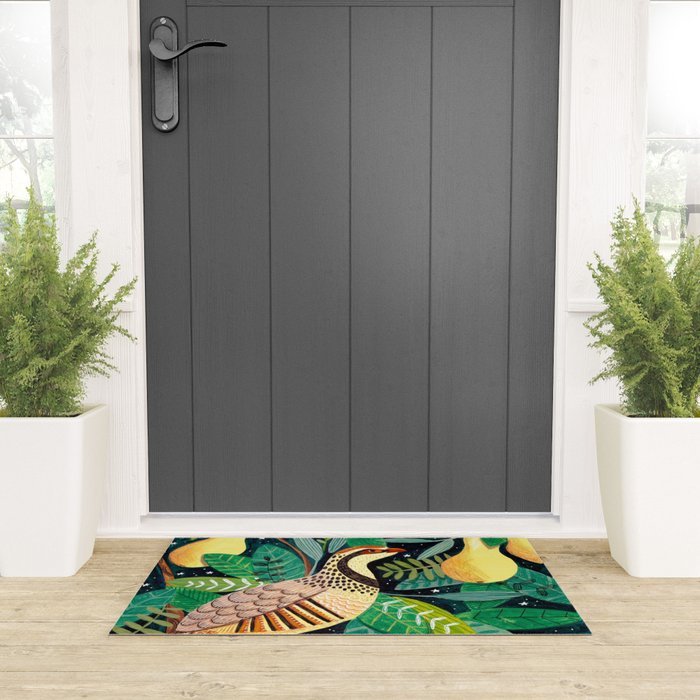 Partridge in a pear tree Welcome Mat Gallery Image 3