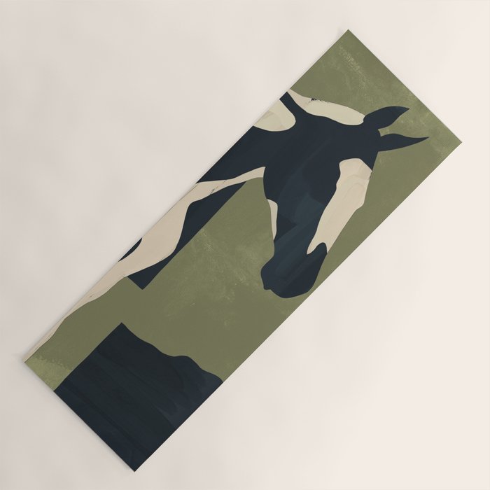 Abstract Minimal Horse 4 Yoga Mat Gallery Image 1