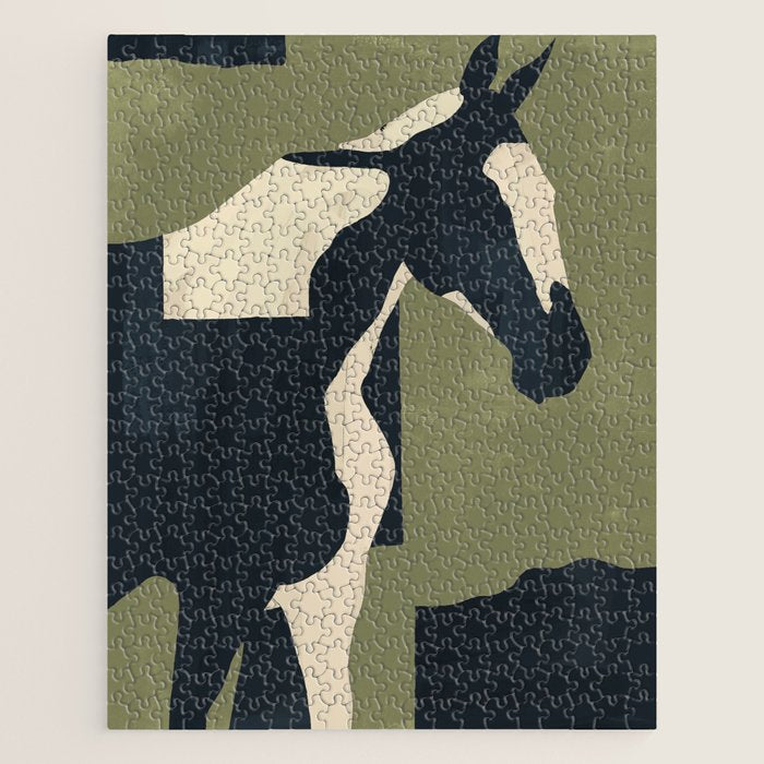 Abstract Minimal Horse 4 Jigsaw Puzzle Gallery Image 1