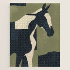 Abstract Minimal Horse 4 Jigsaw Puzzle Gallery Image 1