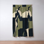 Abstract Minimal Horse 4 Window Curtain Gallery Image 3