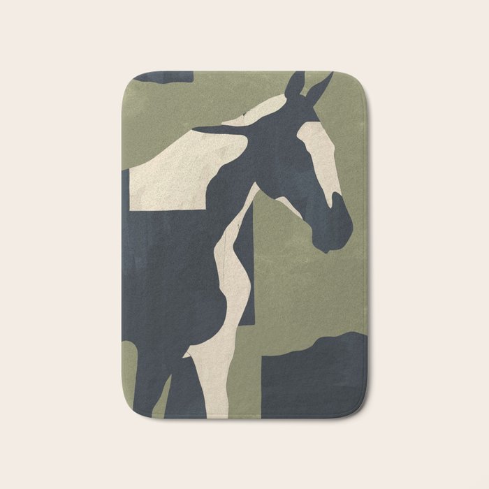 Abstract Minimal Horse 4 Bath Mat Gallery Image 1