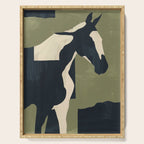 Abstract Minimal Horse 4 Serving Tray Gallery Image 1