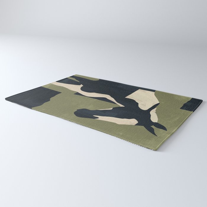 Abstract Minimal Horse 4 Rug Gallery Image 3