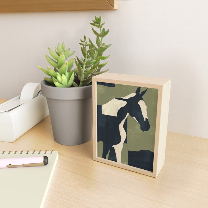 Abstract Minimal Horse 4 Mini Art Print Gallery Image 2