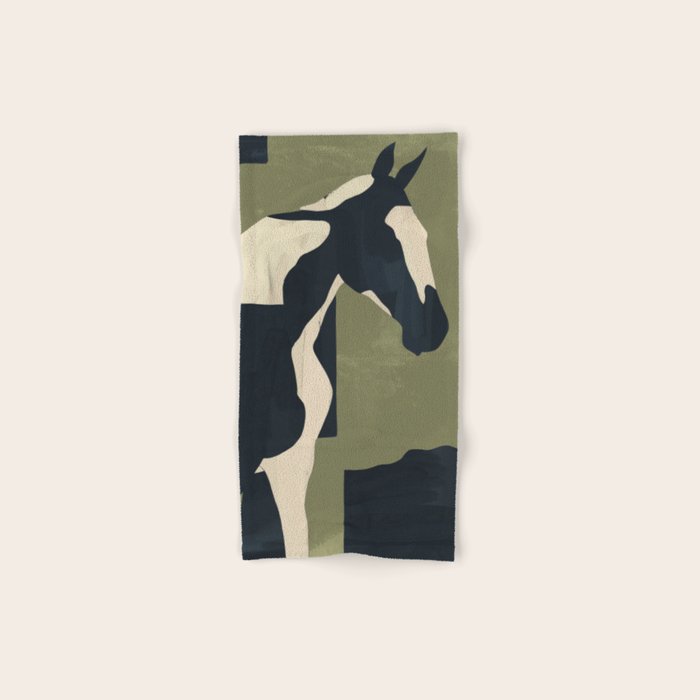 Abstract Minimal Horse 4 Bath Towel Gallery Image 1