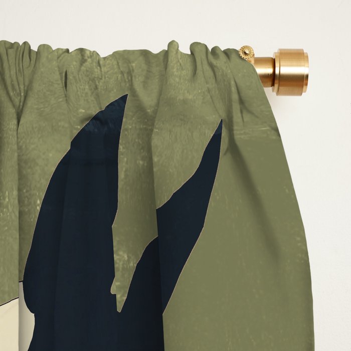 Abstract Minimal Horse 4 Window Curtain Gallery Image 2