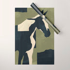 Abstract Minimal Horse 4 Wrapping Paper Gallery Image 1