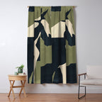 Abstract Minimal Horse 4 Window Curtain Gallery Image 5
