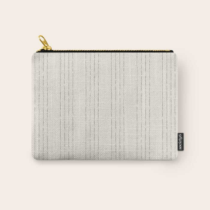 Lines #5 (Cream & Gray) Carry All Pouch Gallery Image 1