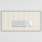 Lines #5 (Cream & Gray) Desk Mat Gallery Image 1