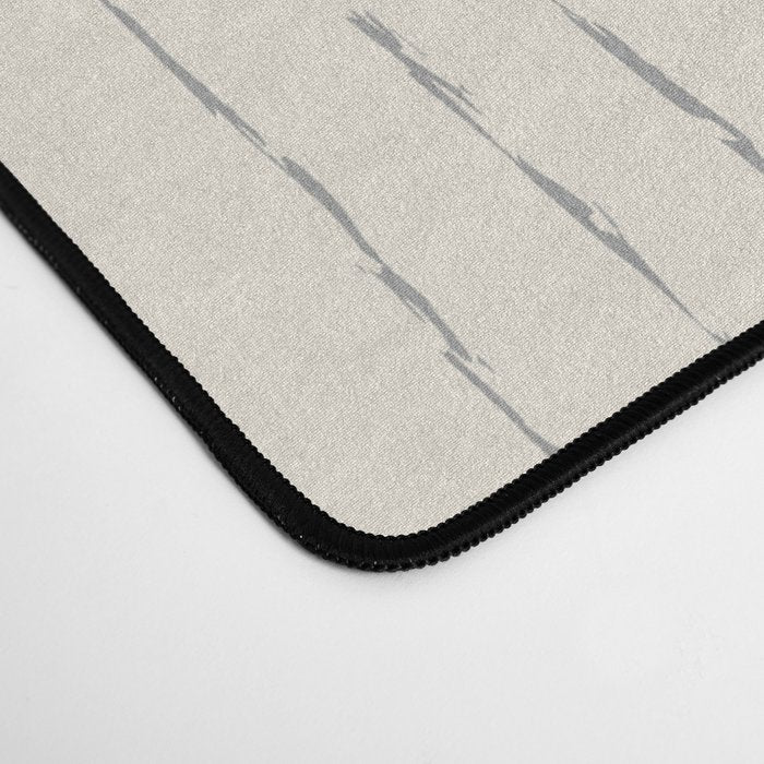 Lines #5 (Cream & Gray) Desk Mat Gallery Image 4