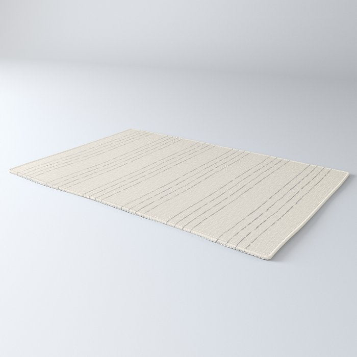 Lines #5 (Cream & Gray) Rug Gallery Image 3