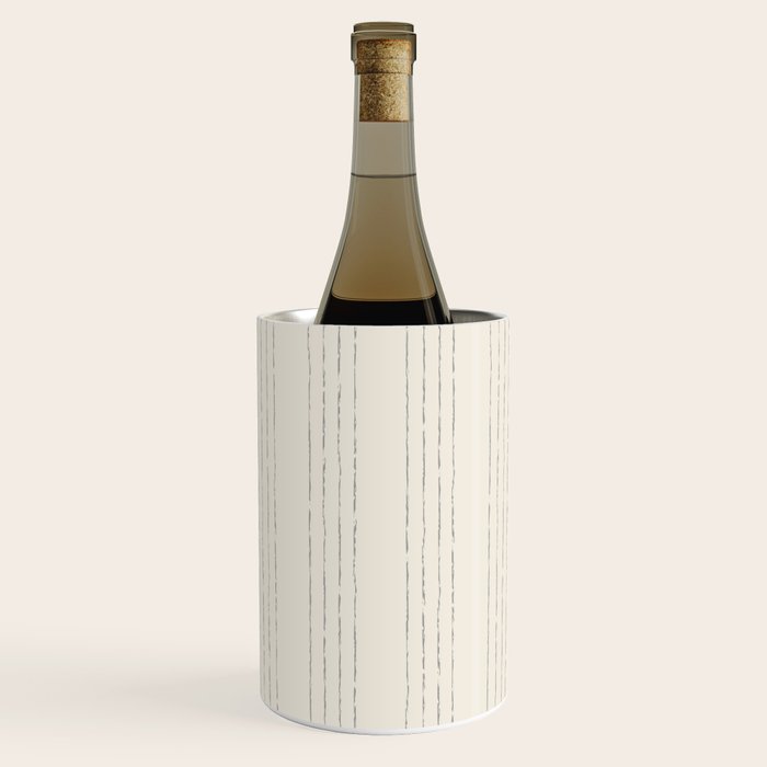 Lines #5 (Cream & Gray) Wine Chiller Gallery Image 1
