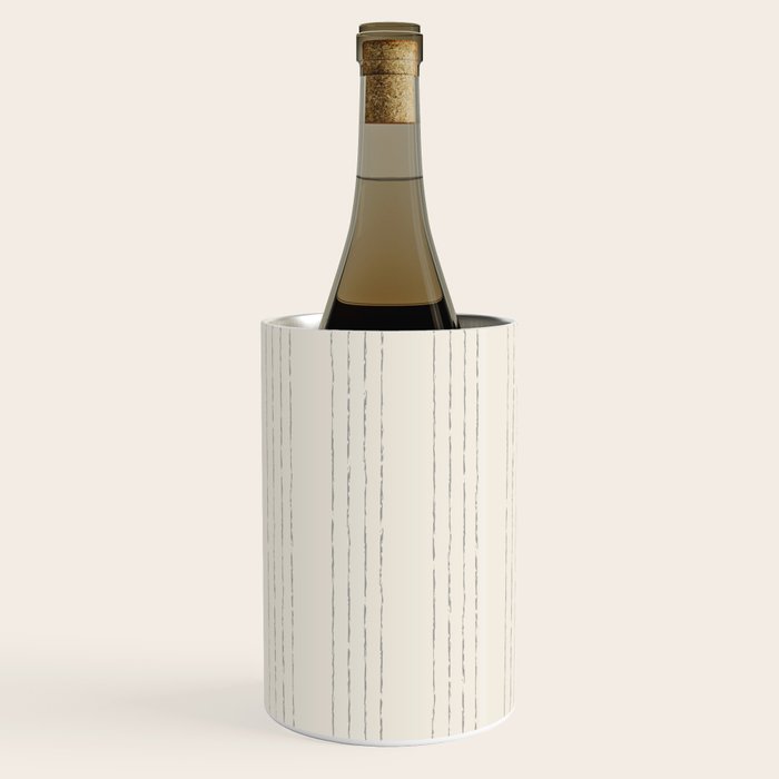 Lines #5 (Cream & Gray) Wine Chiller Gallery Image 2
