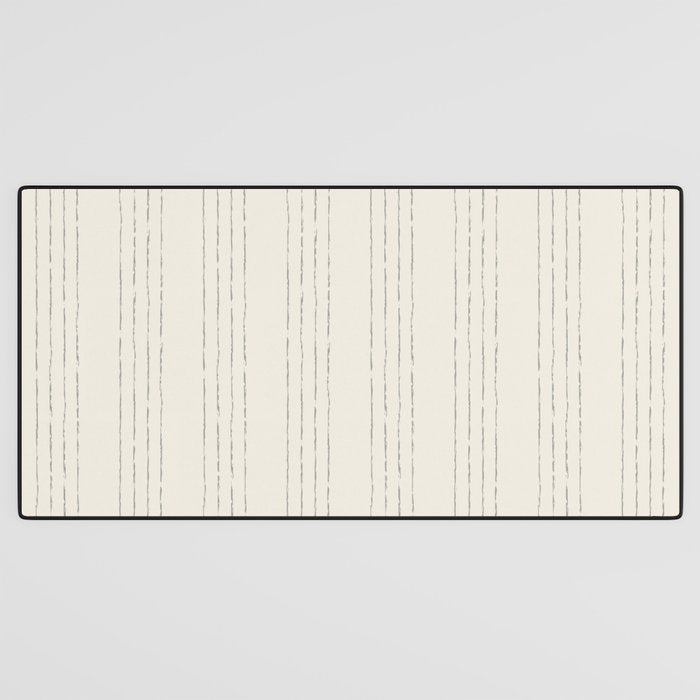 Lines #5 (Cream & Gray) Desk Mat Gallery Image 3