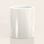 Lines #5 (Cream & Gray) Coffee Mug Gallery Image 4