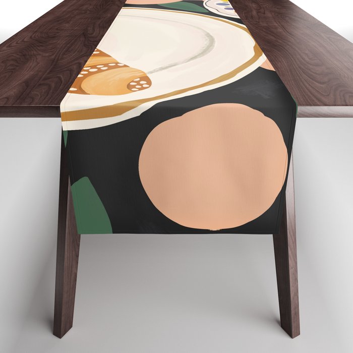 Coffee and Croissant Table Runner Gallery Image 1
