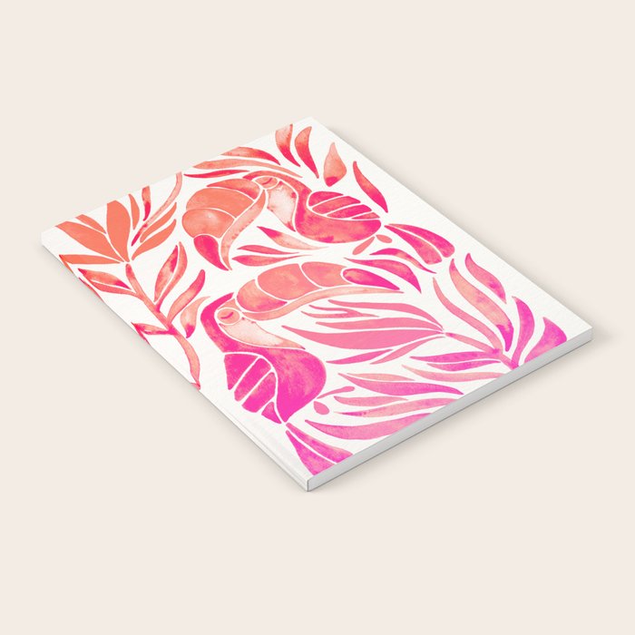 Tropical Toucans - Pink OmbrÃ© Palette Notebook Gallery Image 1