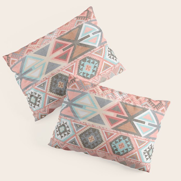 Aztec Artisan in Pink Pillow Sham Gallery Image 3
