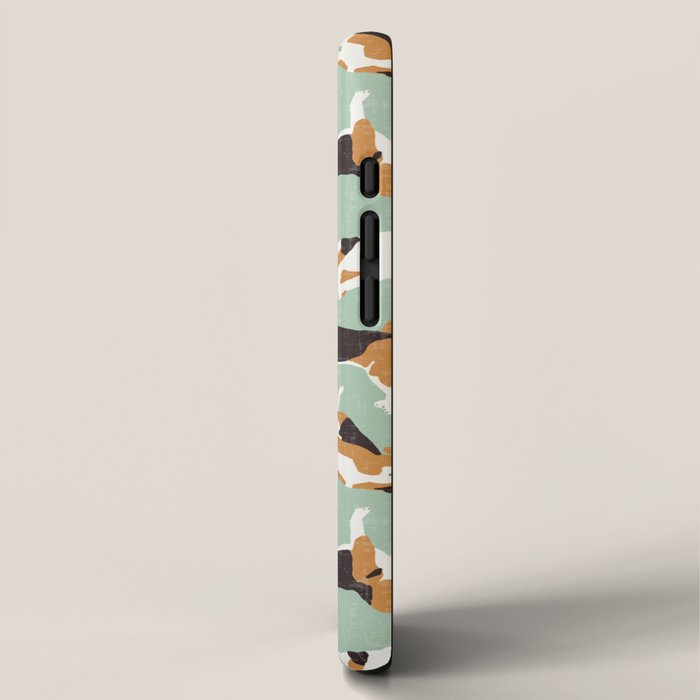 beagle scatter mint iPhone Case Gallery Image 2