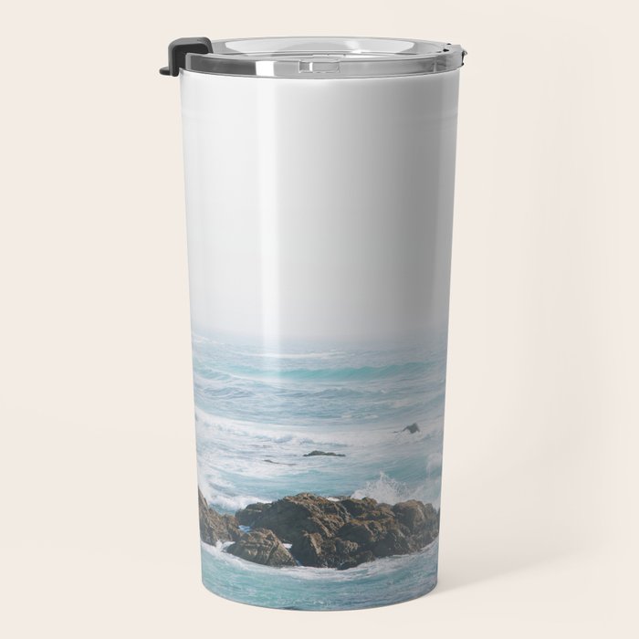 Monterey Coast - Minimalist Ocean Photography Travel Mug Gallery Image 3