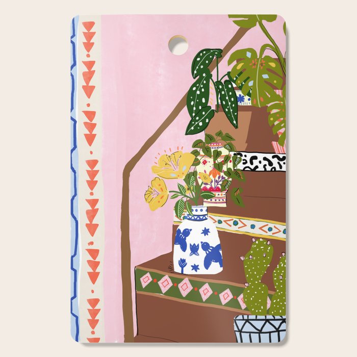 Bohemian stairs Cutting Board Gallery Image 1