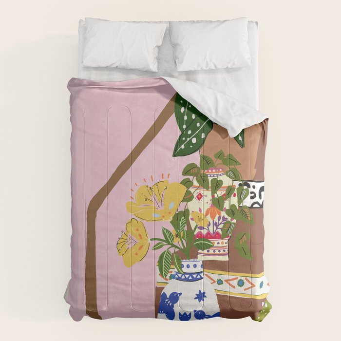 Bohemian stairs Comforter Gallery Image 1
