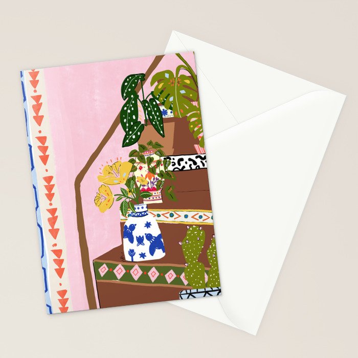 Bohemian stairs Stationery Card Gallery Image 2
