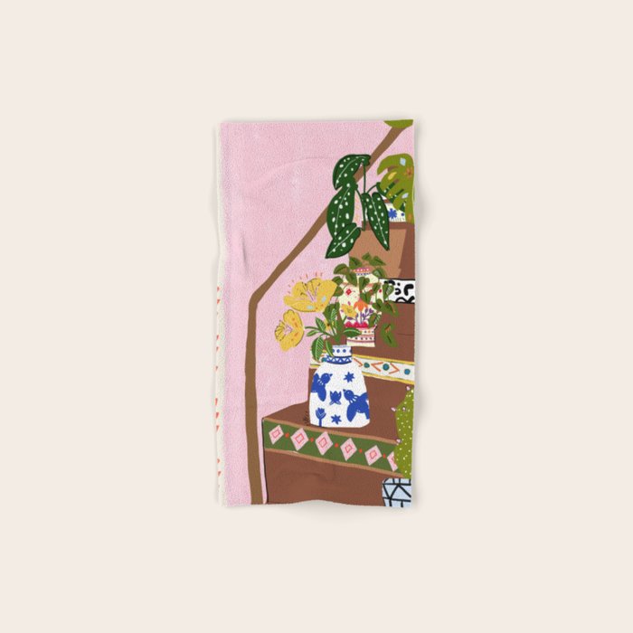 Bohemian stairs Bath Towel Gallery Image 1
