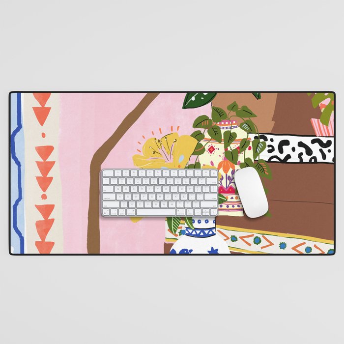 Bohemian stairs Desk Mat Gallery Image 1