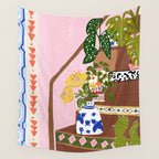 Bohemian stairs Wall Tapestry Gallery Image 4