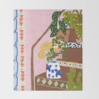 Bohemian stairs Throw Blanket Gallery Image 2