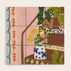 Bohemian stairs Wood Wall Art Gallery Image 1