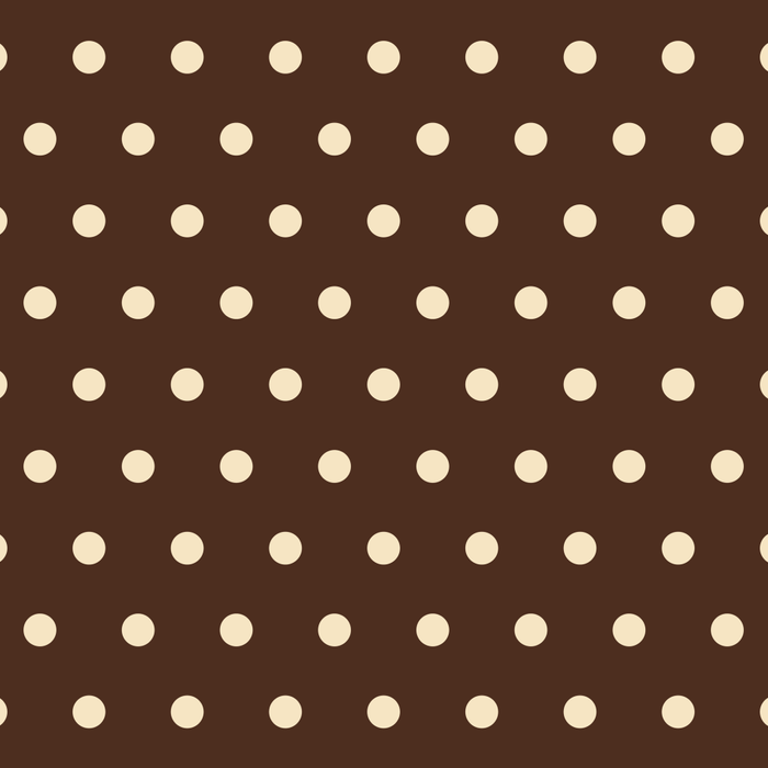 Vintage polka dots baroque brown & cream Coffee Mug Gallery Image 2
