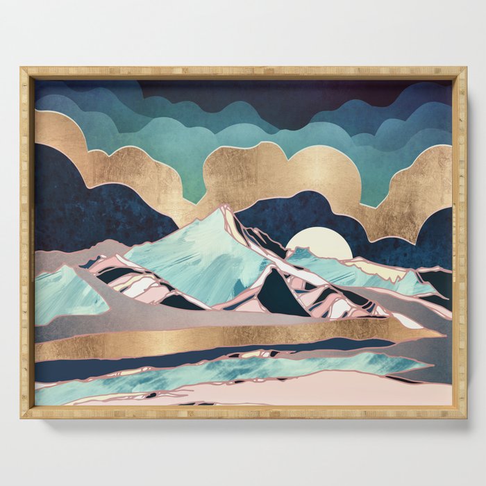 Indigo Spring Serving Tray Gallery Image 1