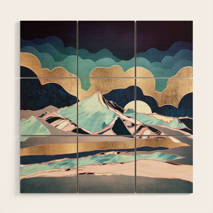 Indigo Spring Wood Wall Art Gallery Image 1