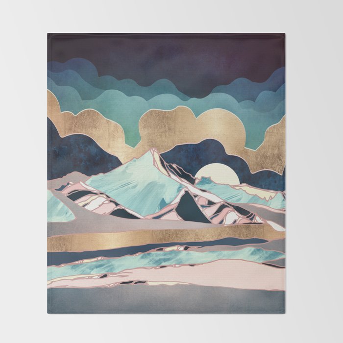 Indigo Spring Throw Blanket Gallery Image 2