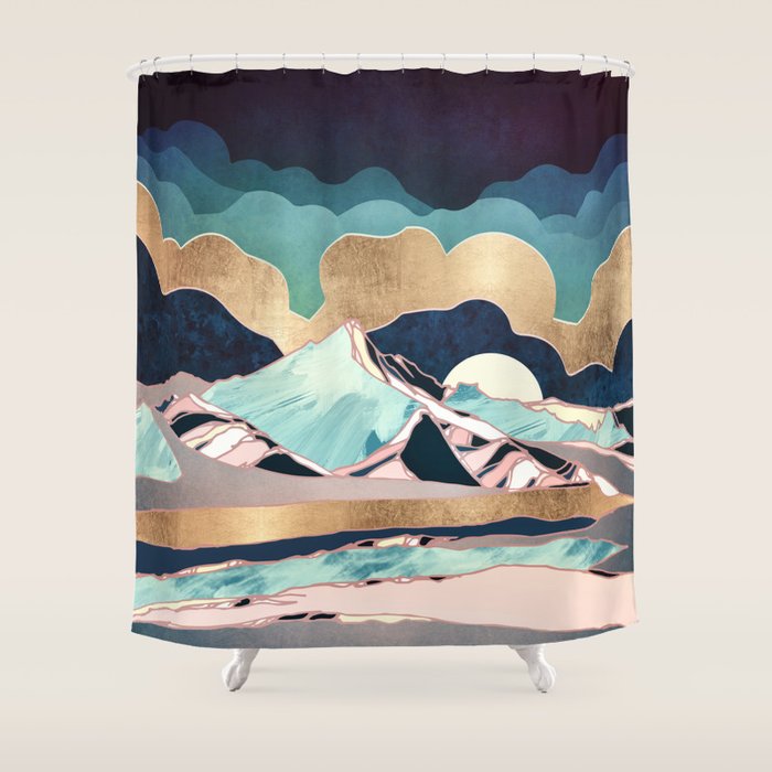 Indigo Spring Shower Curtain Gallery Image 1