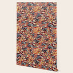 Flamingos and Floral Pattern Wallpaper Gallery Image 2