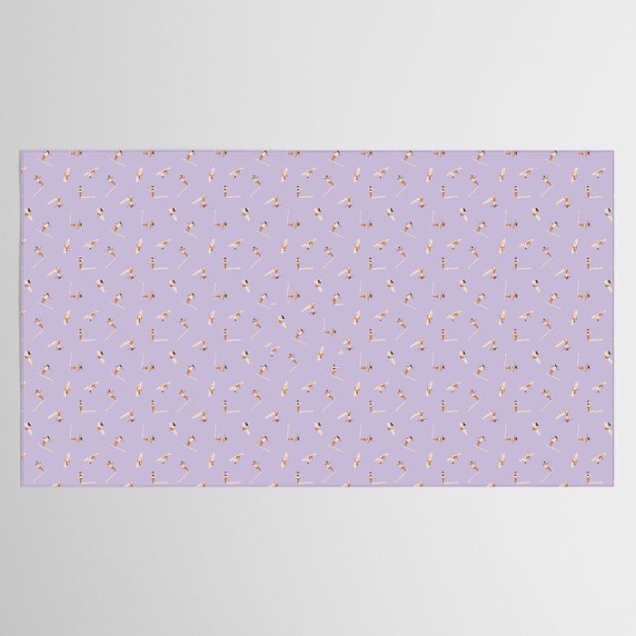 Surf girls in violet Tablecloth Gallery Image 2