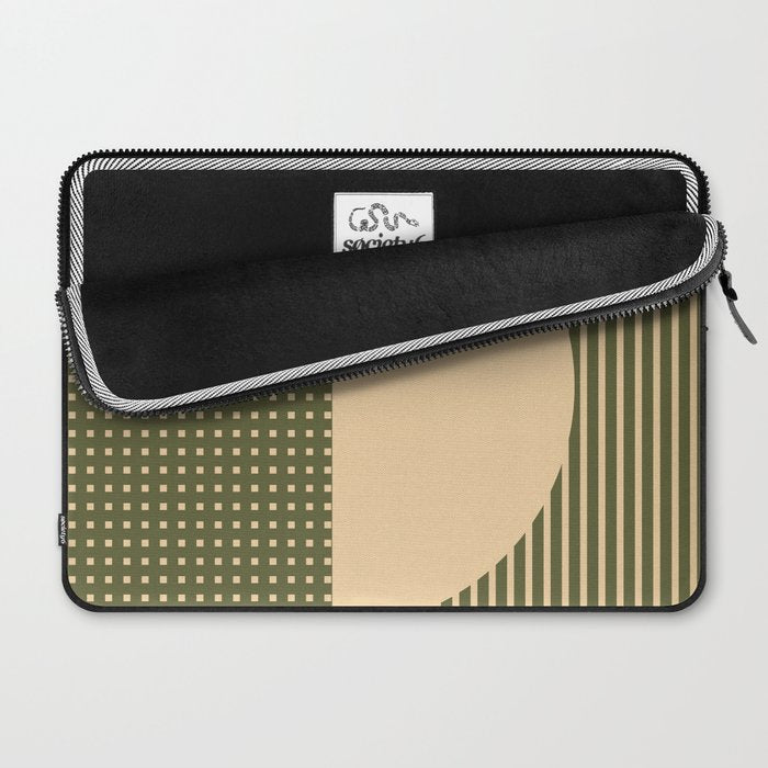 Geometric Spring Abstract - Pantone Warm color Laptop Sleeve Gallery Image 2