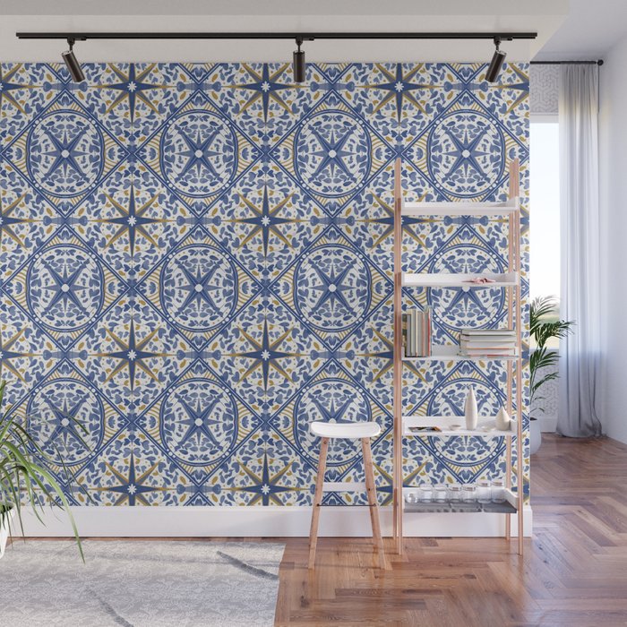 Intricate nature circular tiles B24 Wall Mural Gallery Image 1