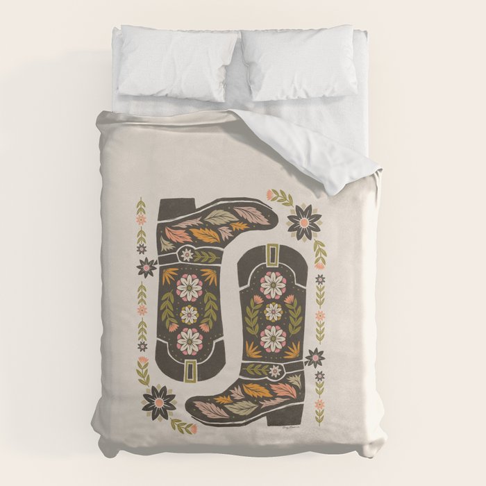 Cowboy boots and flowers Duvet Cover Gallery Image 6